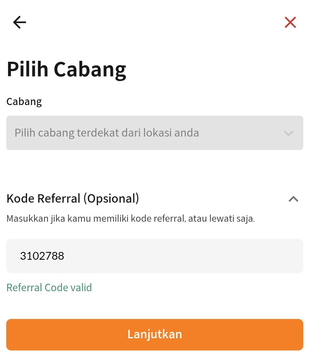 Pilih-Cabang
